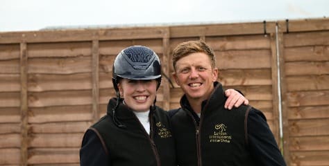 Becky Moody and Matt Sampson stood together smiling